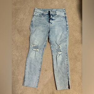 Old Navy Mom Jeans Raw Hem
